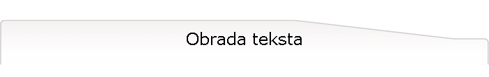 Obrada teksta